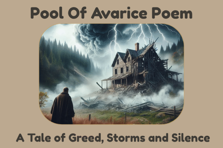 Pool Of Avarice Poem: A Tale of Greed, Storms and Silence